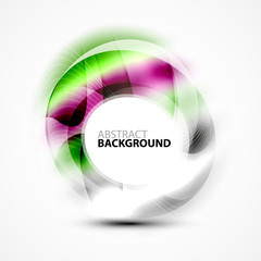 Modern shiny blurred swirl template