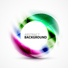 Modern shiny blurred swirl template