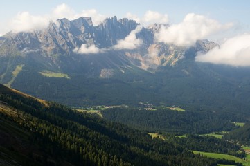 Latemar mountains in the Dolomites/Dolomiti, Italy