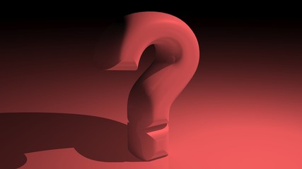 Red question mark