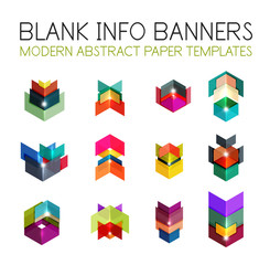 Banners, business backgrounds and presentations infographics