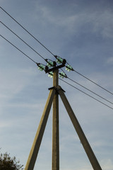 the post power line