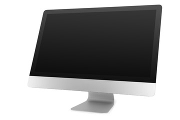 166960 5k monitor isolated on white