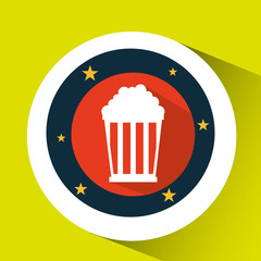 concept cinema theater pop corn graphic design vector illustration eps 10