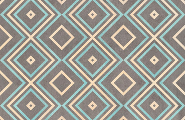 Watercolor geometrical pattern.