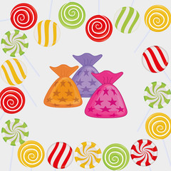 sweet candy shop icon vector illustration graphic design