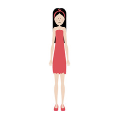 woman cartoon icon image vector illustration design 