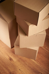 stack of cardboard boxes the packaging