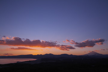 黄昏の相模湾