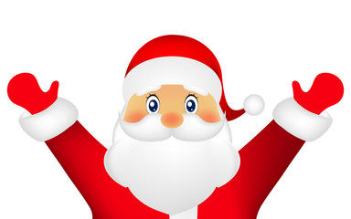 Santa Claus on a white background