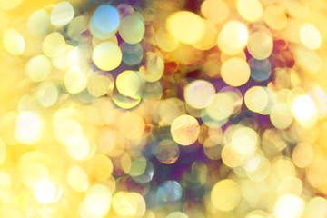 Fototapeta premium New year background with colored bokeh