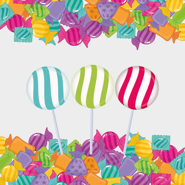 sweet candy shop icon vector illustration graphic design
