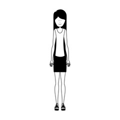 woman cartoon icon image vector illustration design 
