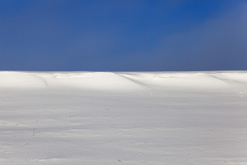 Fototapeta na wymiar agriculture field in winter