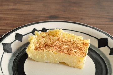 A slice of milk tart