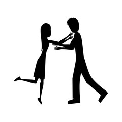 romantic couple icon image vector illustration design 
