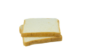  bread slice isolated on white background