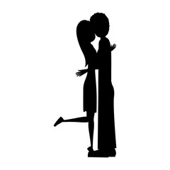 romantic couple icon image vector illustration design 