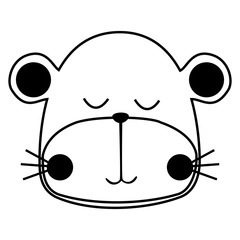 monkey cute animal cartoon icon image vector illustration design  design