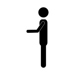 person pictogram icon image vector illustration design  design