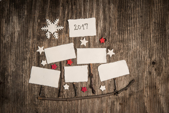 Xmas or new year composition with holiday decoration