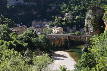 Fototapeta na wymiar Saint Chely Du Tarn Gorges du Tarn France