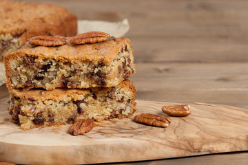 Homebaked Cookie Bars With Chocolate Chips, Cranberry, Coconut,