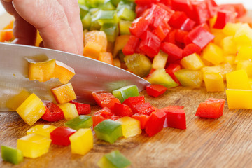 Cutting Bell Pepper