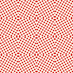 Seamless pattern with stylezed red ink spots. Halloween design concept digital paper, textile print, page fill.