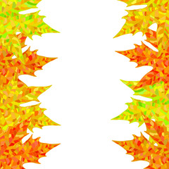 Color realistic autumn leaf. Vector illustration.