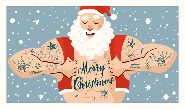 Tattooed Santa Vector PNG, Vector, PSD, and Clipart With Transparent  Background for Free Download | Pngtree