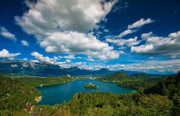Naklejka na ściany i meble Lake Bled, Slovenia
