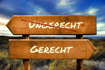 Schild 129 - Gerecht