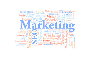 Marketing word cloud