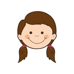 girl child icon image vector illustration  design