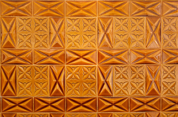 orange textured azulejos traditional portuguese tiles