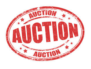 Auction sign or stamp