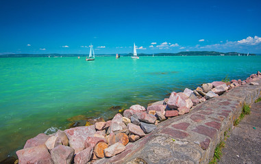 Nice landscape of Lake Balaton, Hungary