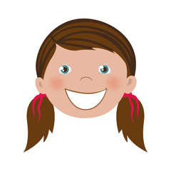 girl happy child icon image vector illustration design 