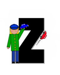Alphabet Children Automobiles Z