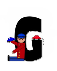 Alphabet Children Automobiles G