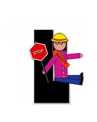 Alphabet Children School Patrol L