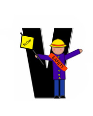 Alphabet Children School Patrol V