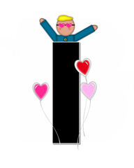 Alphabet Children Valentines I