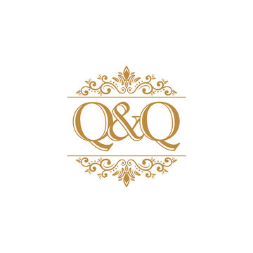 Q Q Initial Logo Ornament Gold Stock Vector Adobe Stock Q Q Initial Logo Ornament Gold Stock Vector Adobe Stock
