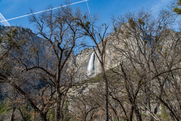 Yosemite Upper Falls in Winter