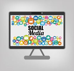 Social media and networking icon vector illustration graphic design