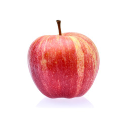 Gala apples on white background