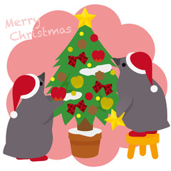 アデリーペンギン クリスマス