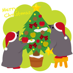 アデリーペンギン クリスマス